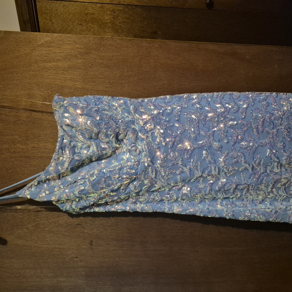 Honey and Rosie Blue Sequin Dress